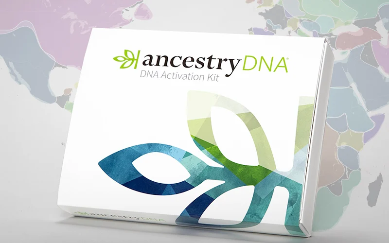 AncestryDNA Activation Kit box